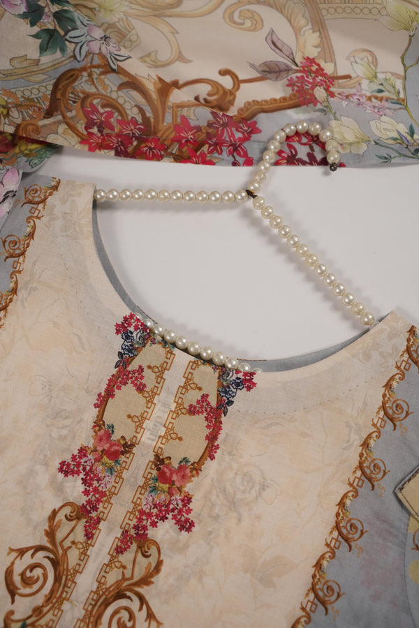 Rozi  - Exclusive Lawn  Outfit with Dupatta - Ready to Wear - SD357