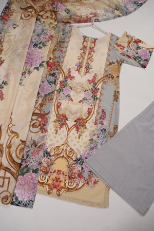 Rozi  - Exclusive Lawn  Outfit with Dupatta - Ready to Wear - SD357