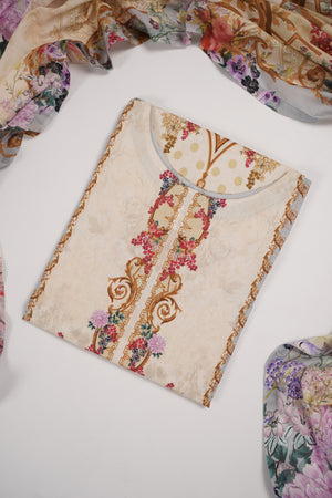 Rozi  - Exclusive Lawn  Outfit with Dupatta - Ready to Wear - SD357