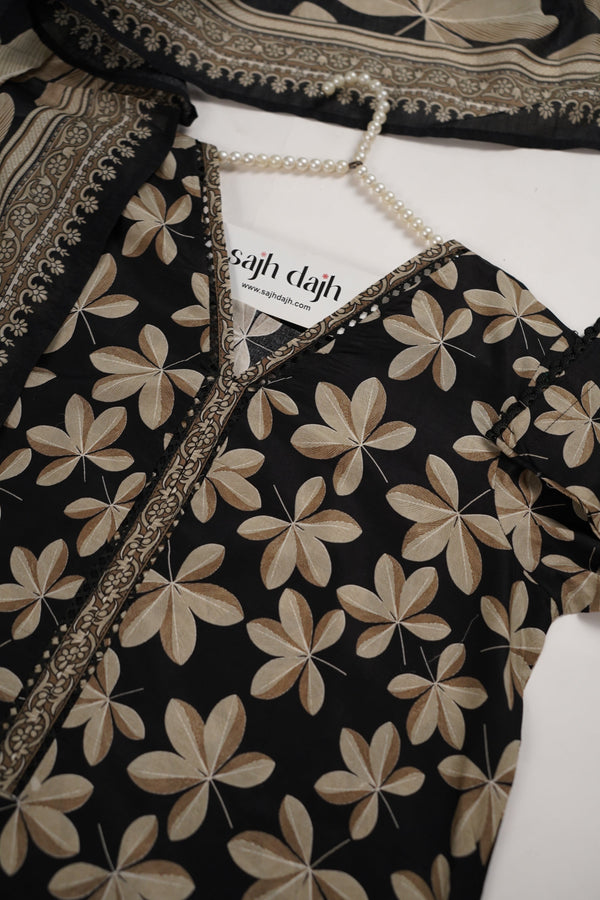 Bin Saeed Originals - Exclusive Lawn Outfit with Dupatta - Ready to Wear - MC326- Eid Volume 5