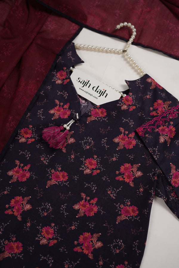 Bin Saeed Originals - Exclusive Lawn Outfit with Dupatta - Ready to Wear - MC327- Eid Volume 5