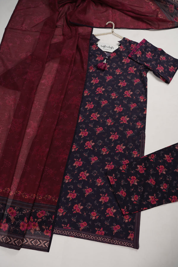 Bin Saeed Originals - Exclusive Lawn Outfit with Dupatta - Ready to Wear - MC327- Eid Volume 5