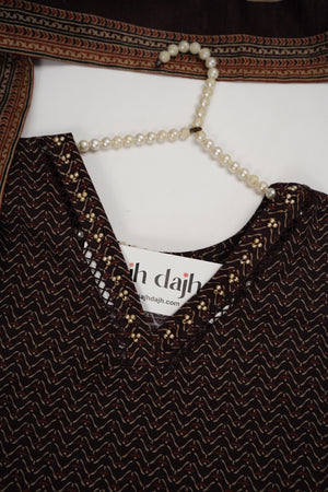 Bin Saeed Originals  - Exclusive Khaddar Outfit with  Shawl - Ready to Wear SD615