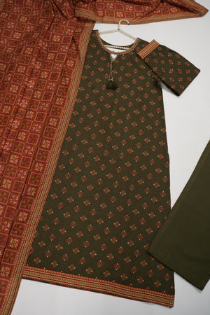 Bin Saeed Originals  - Exclusive Khaddar Outfit with  Shawl - Ready to Wear SD616