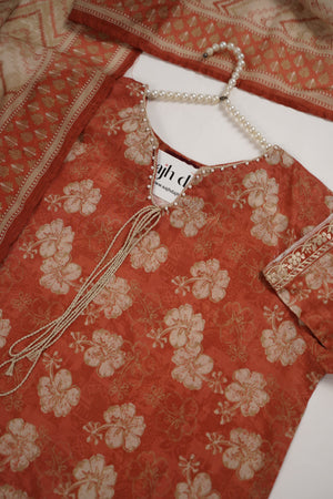 Bin Saeed Originals - Exclusive Lawn Outfit with Dupatta - Ready to Wear - MC324- Eid Volume 5