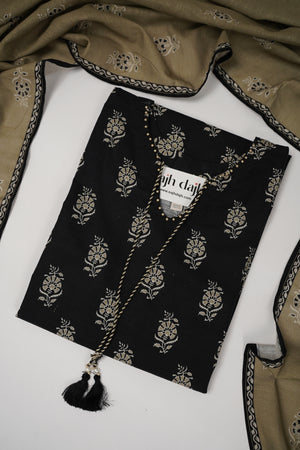Bin Saeed Originals  - Exclusive Khaddar Outfit with  Shawl - Ready to Wear SD618