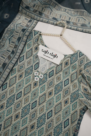 Bin Saeed Originals - Exclusive Lawn Outfit with Dupatta - Ready to Wear - MC322- Eid Volume 5