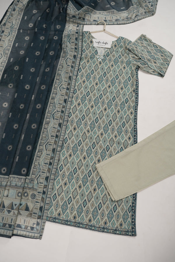 Bin Saeed Originals - Exclusive Lawn Outfit with Dupatta - Ready to Wear - MC322- Eid Volume 5