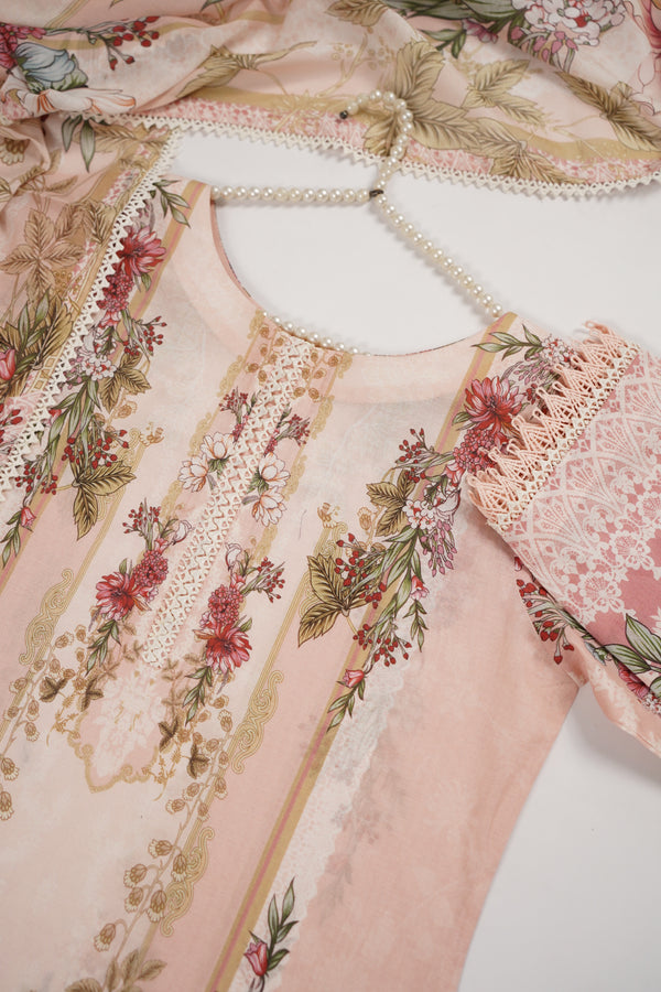Rozi  - Exclusive Lawn  Outfit with Dupatta - Ready to Wear - SD366