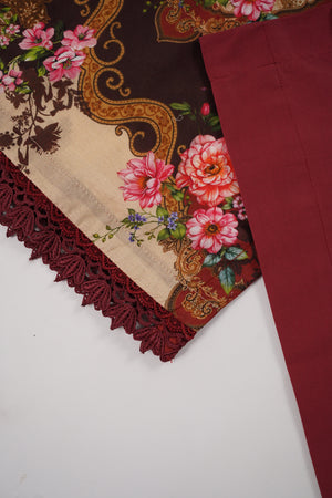 Rozi  - Exclusive Lawn  Outfit with Dupatta - Ready to Wear - SD368