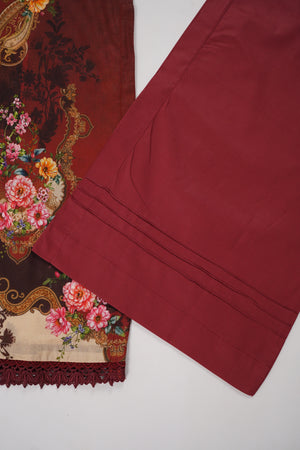 Rozi  - Exclusive Lawn  Outfit with Dupatta - Ready to Wear - SD368