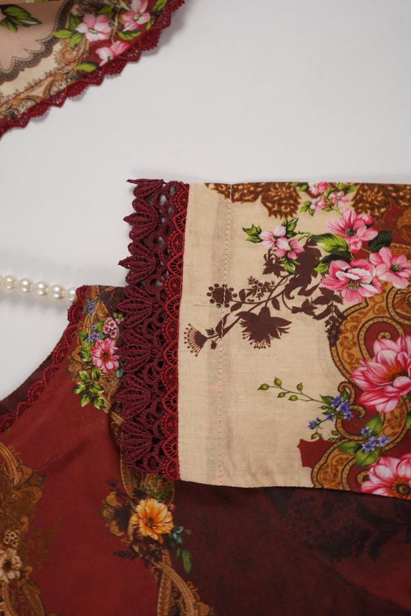 Rozi  - Exclusive Lawn  Outfit with Dupatta - Ready to Wear - SD368