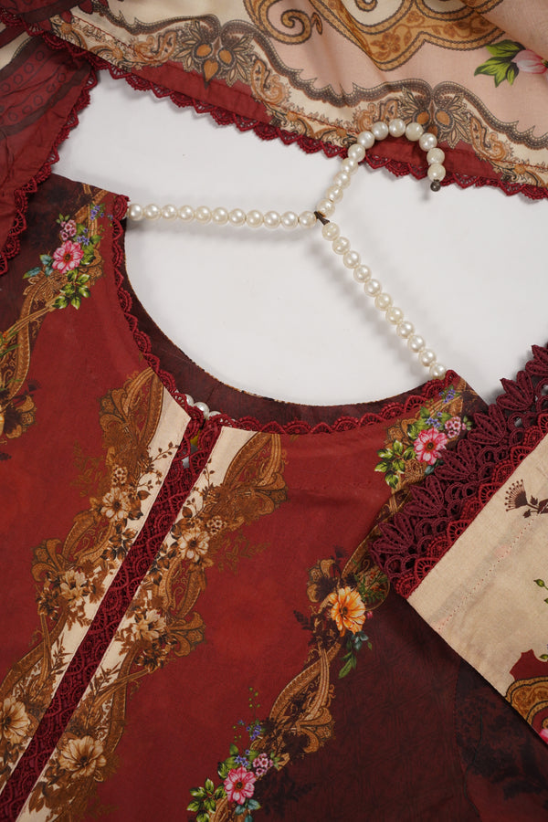 Rozi  - Exclusive Lawn  Outfit with Dupatta - Ready to Wear - SD368