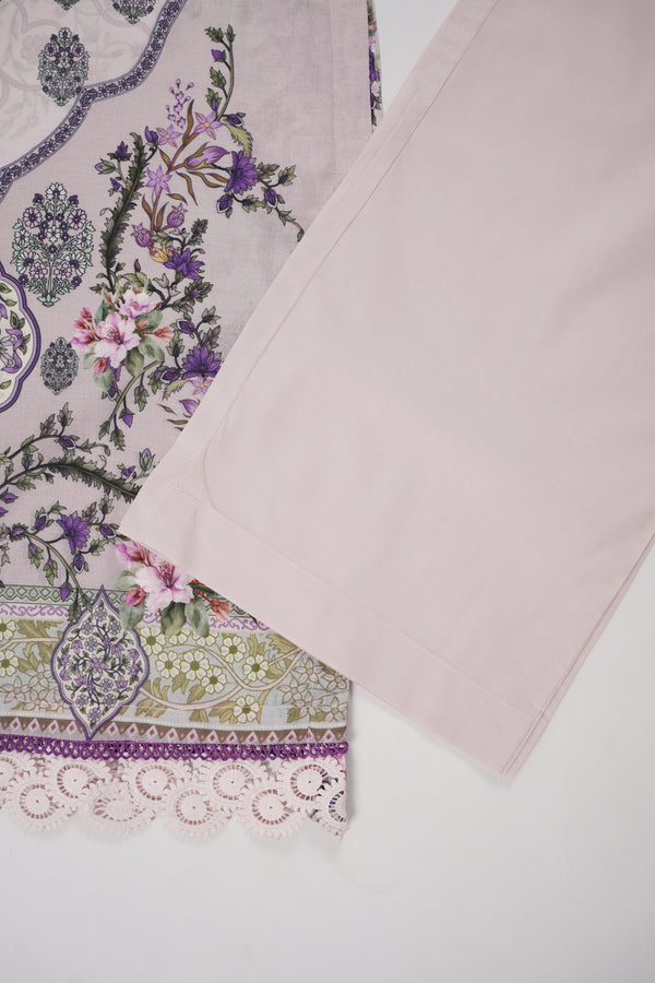 Rozi  - Exclusive Lawn  Outfit with Dupatta - Ready to Wear - SD367 purple