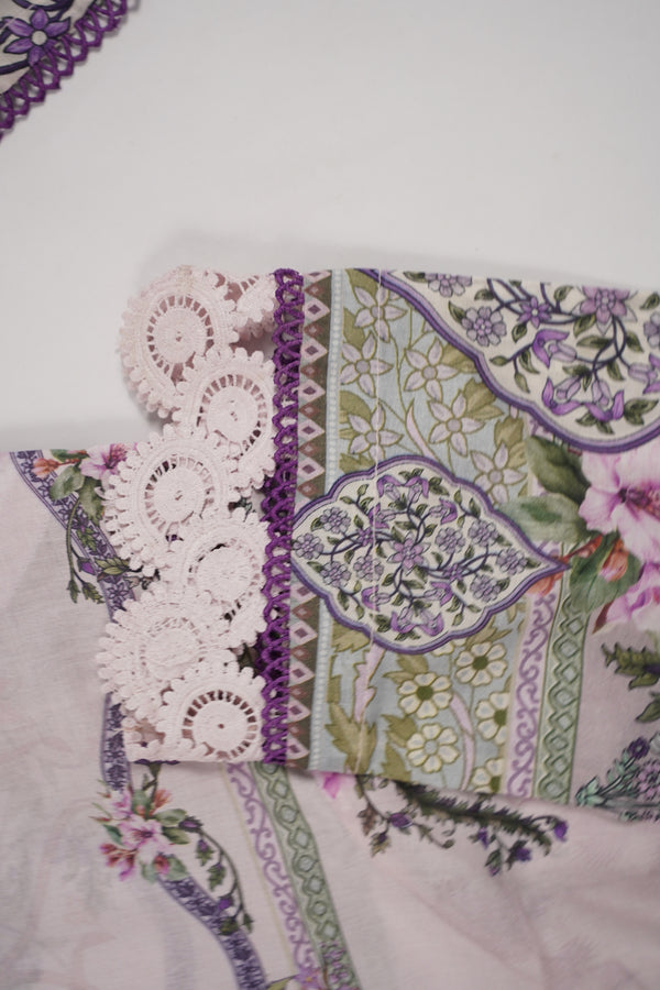Rozi  - Exclusive Lawn  Outfit with Dupatta - Ready to Wear - SD367 purple