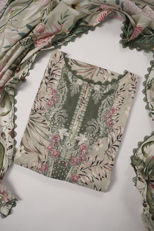 Rozi  - Exclusive Lawn  Outfit with Dupatta - Ready to Wear - SD362
