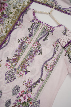 Rozi  - Exclusive Lawn  Outfit with Dupatta - Ready to Wear - SD367 purple