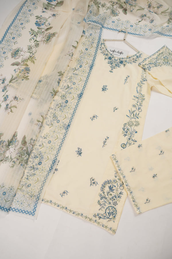 Rozi  - Exclusive Cotton  Outfit with Dupatta - Ready to Wear - MC319 - Eid Volume 5