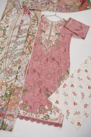 Rozi  - Exclusive Lawn  Outfit with Dupatta - Ready to Wear - SD375