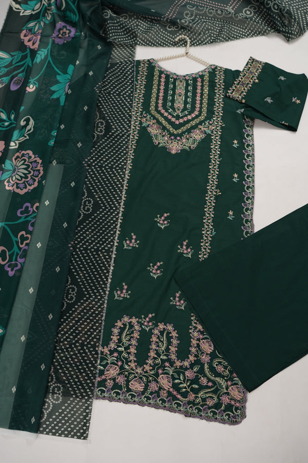 Rozi  - Exclusive Cotton  Outfit with Dupatta - Ready to Wear - MC331- Eid Volume 5