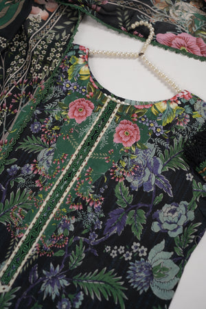 Rozi  - Exclusive Lawn  Outfit with Dupatta - Ready to Wear - SD373