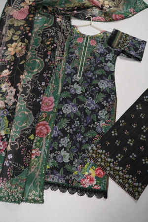 Rozi  - Exclusive Lawn  Outfit with Dupatta - Ready to Wear - SD373