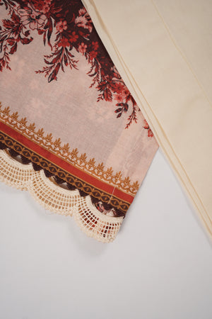 Rozi  - Exclusive Lawn  Outfit with Dupatta - Ready to Wear - SD374