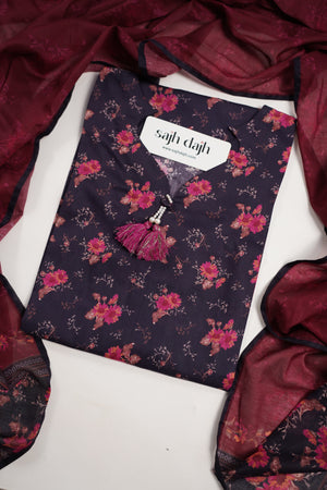 Bin Saeed Originals - Exclusive Lawn Outfit with Dupatta - Ready to Wear - MC327- Eid Volume 5