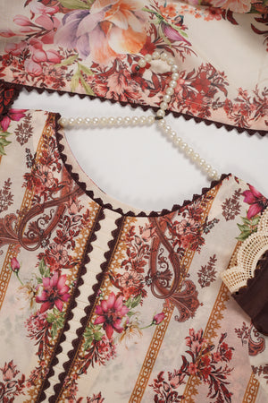 Rozi  - Exclusive Lawn  Outfit with Dupatta - Ready to Wear - SD374