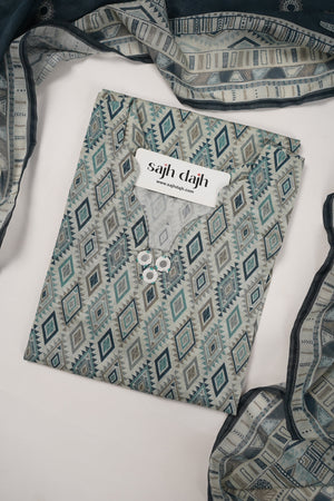 Bin Saeed Originals - Exclusive Lawn Outfit with Dupatta - Ready to Wear - MC322- Eid Volume 5
