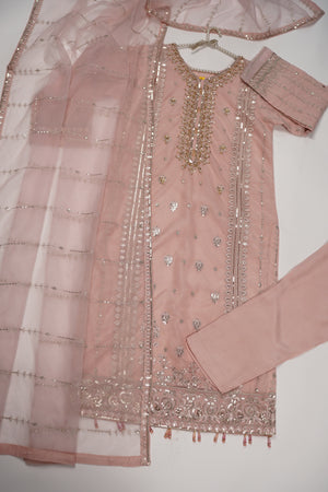 Tehwar - Luxury Organza Outfit - Festive Collection - Ready to Wear - Eid25 - TEHV8D2-SD