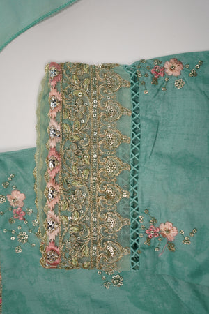 Bin Saeed Originals - Lawn Outfit with Chiffon Dupatta - Ready to wear PD076