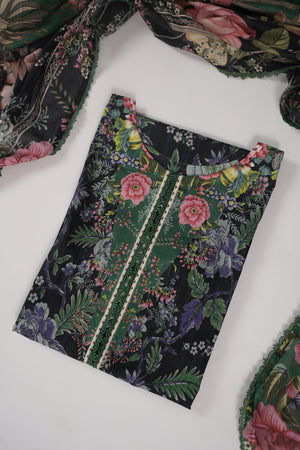 Rozi  - Exclusive Lawn  Outfit with Dupatta - Ready to Wear - SD373