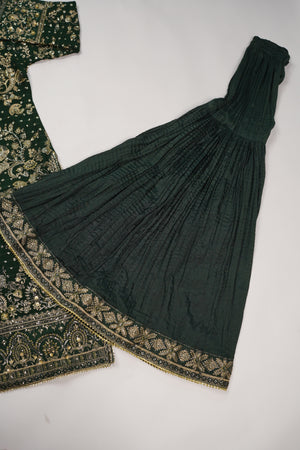 Husan e Jahan - Luxury Festive Collection with Crushed Sharara - Ready to Wear - SD-HEJ-V4-D8