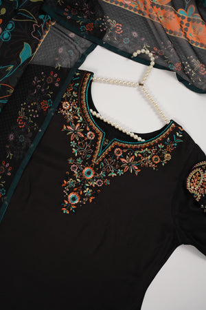Rozi  - Exclusive Viscose Outfit with Dupatta - Ready to Wear - MC344- Eid Volume 5