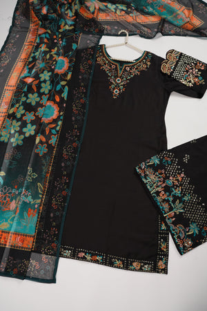 Rozi  - Exclusive Viscose Outfit with Dupatta - Ready to Wear - MC344- Eid Volume 5