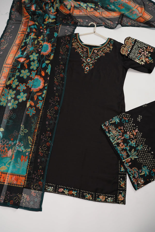 Rozi  - Exclusive VIscos   Outfit with Dupatta - Ready to Wear - MC344- Eid Volume 5