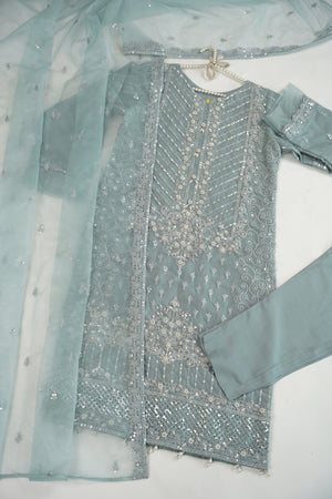 Tehwar - Luxury Organza Outfit - Festive Collection - Ready to Wear - Eid25 - TEHV7D4-SD