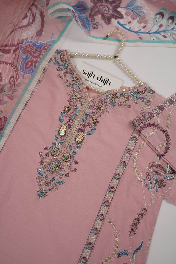 Rozi  - Exclusive Cotton  Outfit with Dupatta - Ready to Wear - MC352- Eid Volume 5