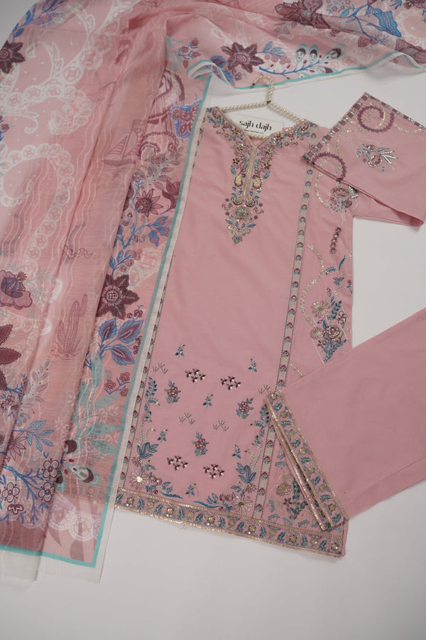 Rozi  - Exclusive Cotton  Outfit with Dupatta - Ready to Wear - MC352- Eid Volume 5