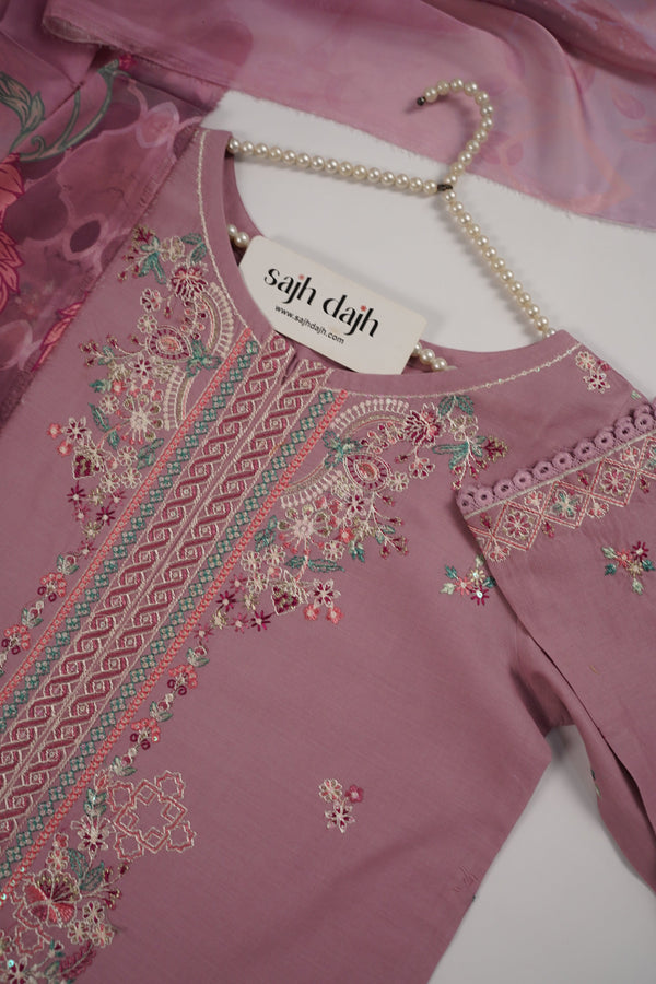 Rozi  - Exclusive Cotton  Outfit with Dupatta - Ready to Wear - MC350- Eid Volume 5