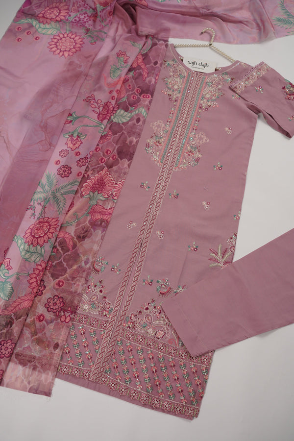 Rozi  - Exclusive Cotton  Outfit with Dupatta - Ready to Wear - MC350- Eid Volume 5