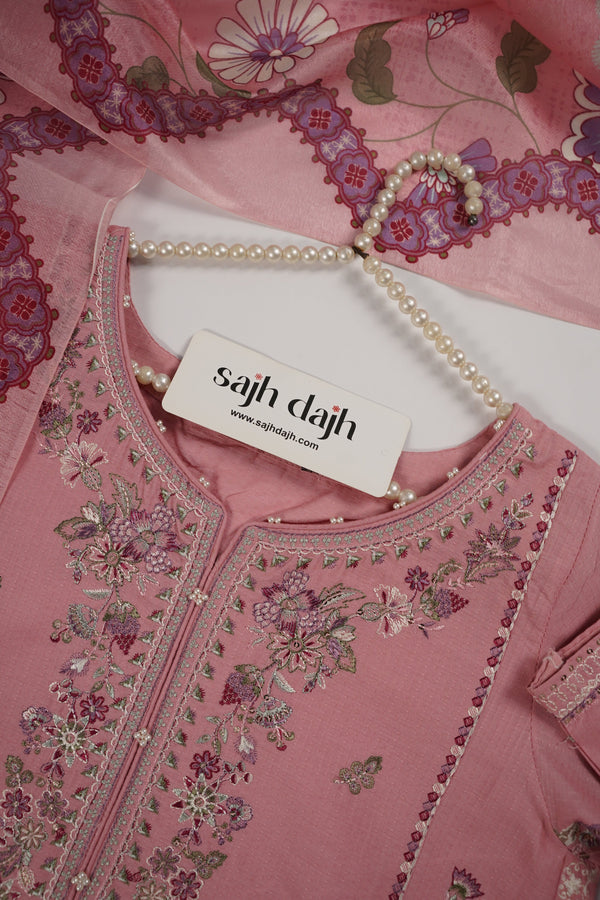 Rozi  - Exclusive Cotton  Outfit with Dupatta - Ready to Wear - MC347- Eid Volume 5