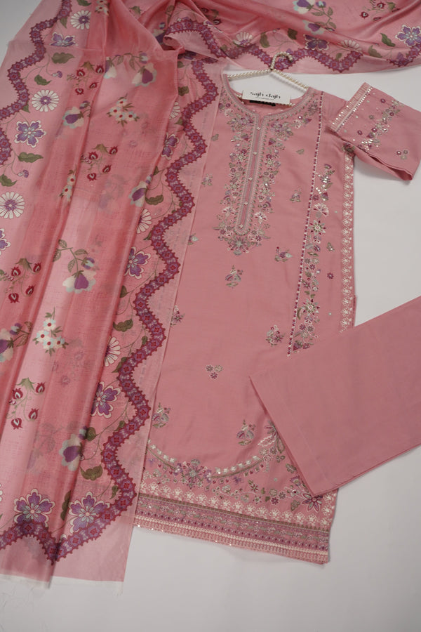 Rozi  - Exclusive Cotton  Outfit with Dupatta - Ready to Wear - MC347- Eid Volume 5