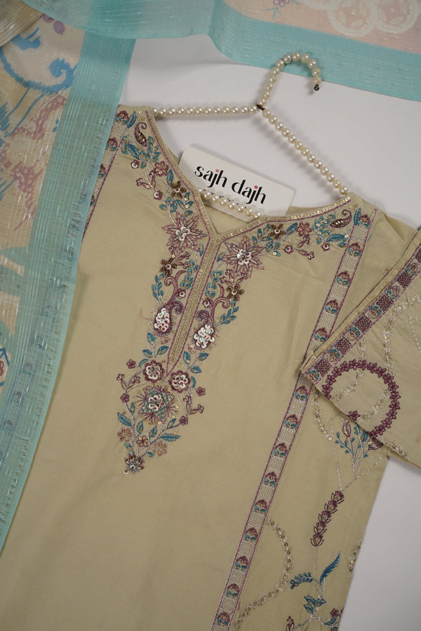 Rozi  - Exclusive Cotton  Outfit with Dupatta - Ready to Wear - MC346- Eid Volume 5