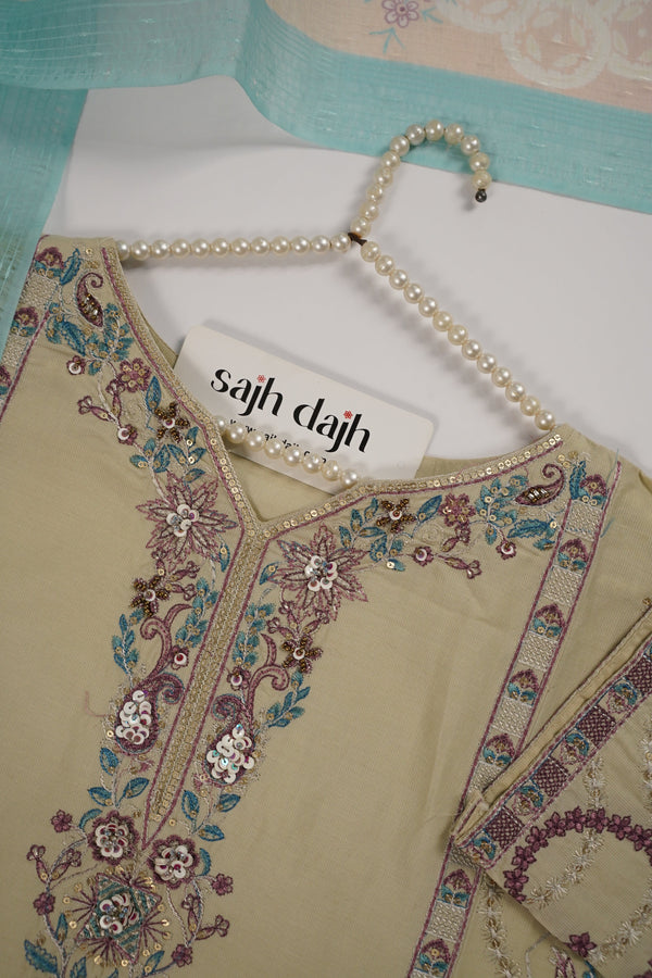 Rozi  - Exclusive Cotton  Outfit with Dupatta - Ready to Wear - MC346- Eid Volume 5