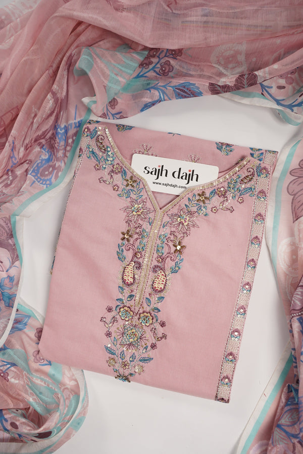 Rozi  - Exclusive Cotton  Outfit with Dupatta - Ready to Wear - MC352- Eid Volume 5