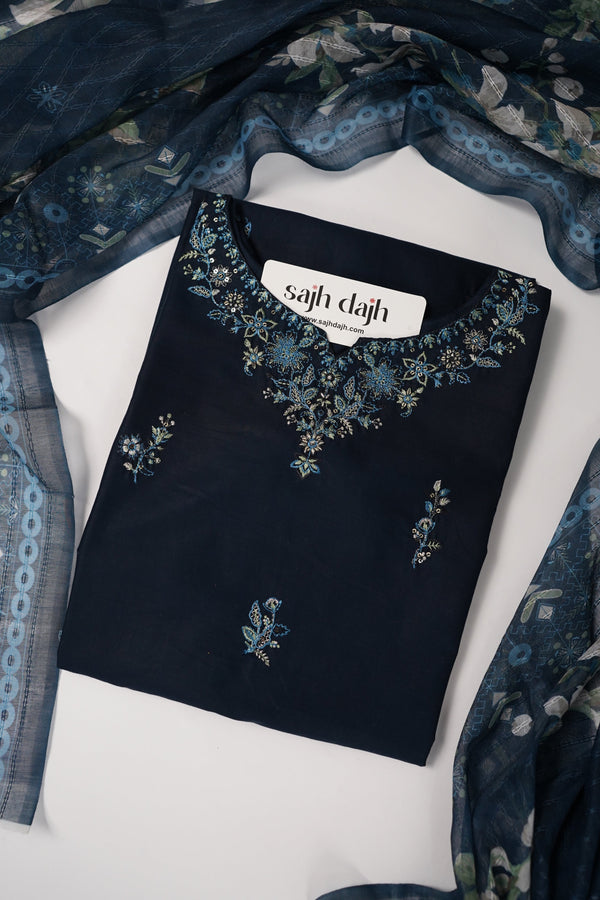 Rozi  - Exclusive Cotton  Outfit with Dupatta - Ready to Wear - MC349- Eid Volume 5