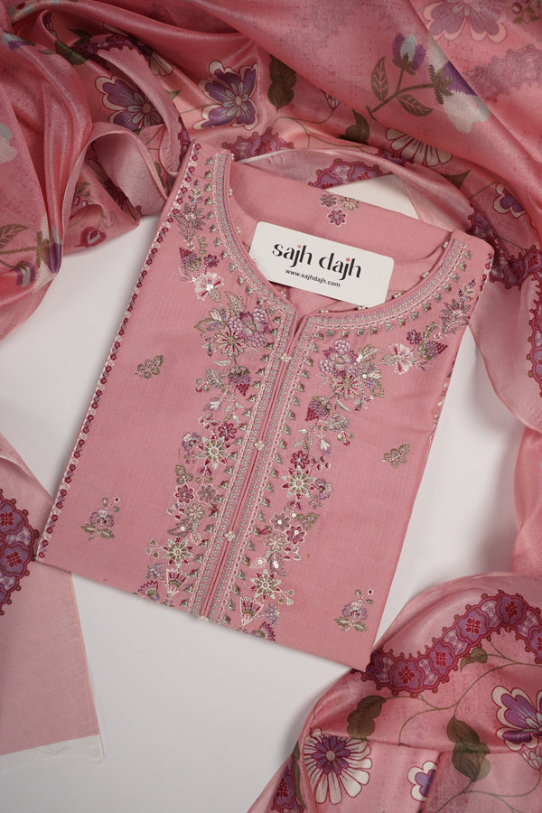 Rozi  - Exclusive Cotton  Outfit with Dupatta - Ready to Wear - MC347- Eid Volume 5