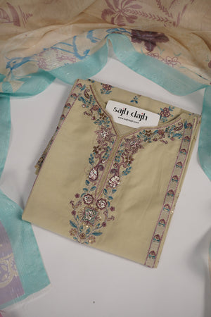 Rozi  - Exclusive Cotton  Outfit with Dupatta - Ready to Wear - MC346- Eid Volume 5